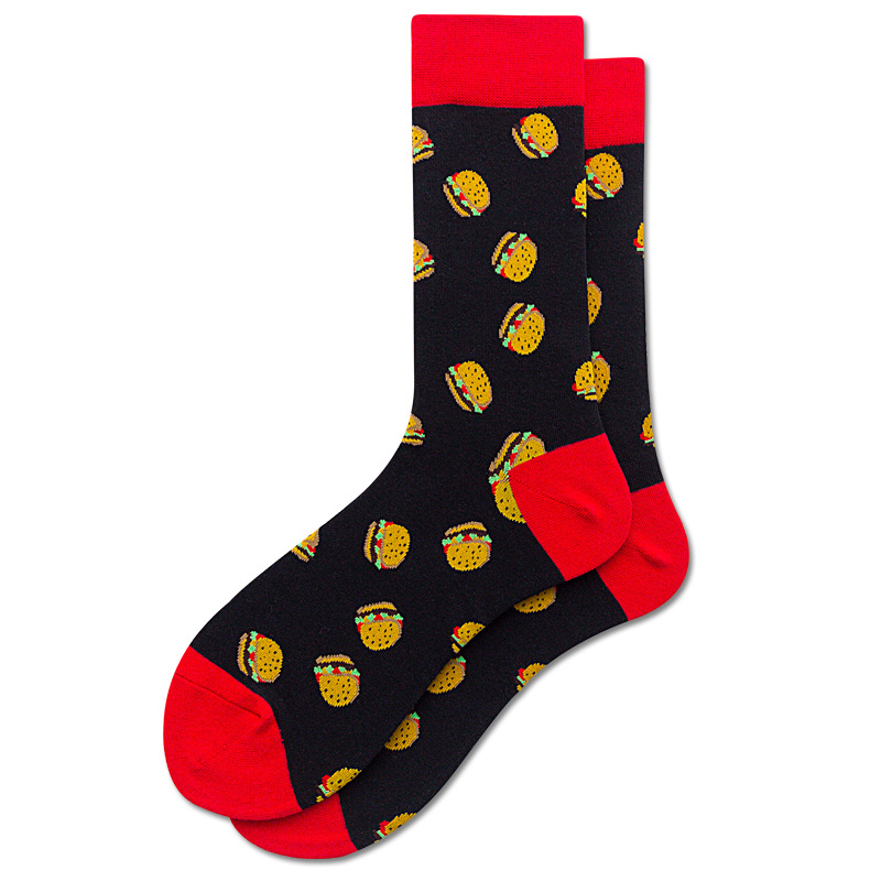 3 Pairs Food Fruit Funny Socks Cotton Crew Patterned Funny Sock